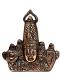Black Metal Antique Wall Hanging Decor of Tirupati Balaji (Face) - 7"