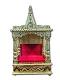 Traditional Design Golden Meenakari Work Plated Open Mandir Temple - 14.75" Traditional Design Golden Meenakari Work Plated Open Mandir Temple - 14.75"