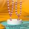 Fresh Flower Indian Style Garlands - Roses with baby breath Pair(2 garlands