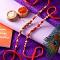 Pack of Golden Pearls Rakhi & Red Pearls Rakhi Pack of Golden Pearls Rakhi & Red Pearls Rakhi