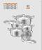 Sonex Saffron Junior Metal Finish Aluminum Pot Small to Big Size set of 5 Sonex Saffron Junior Metal Finish Aluminum Pot Small to Big Size set of 5