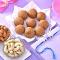 Evil eye Rakhi with Choorma Laddoo and Cashews