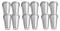 12 Pieces Set Aluminum Kulfi Mould 12 Pieces Set Aluminum Kulfi Mould