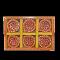 Pack of 6 Pcs Decorative Diwali Clay Diya (C136)