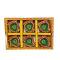 Paan Shape Decorative Clay Diyas-pack of 6 (C145) Paan Shape Decorative Clay Diyas-pack of 6 (C145)