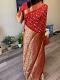 Bandhini Mixed Silk Saree in monochrome with stitched blouse Bandhini Mixed Silk Saree in monochrome with stitched blouse
