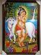 Beautiful Wooden Framed Canvas Print Picture of Bal Gopal # 4 - 23 x 33" Beautiful Wooden Framed Canvas Print Picture of Bal Gopal # 4 - 23 x 33"