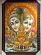 Beautiful Wooden Framed Canvas Print Picture of Ganesh Parivar #1 - 23 x 33