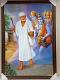 Beautiful Wooden Framed Canvas Print Picture of Sai Baba # 2 - 23 x 33"