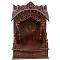 Wooden Home Puja Mandir - Torana Temple Rosewood Finish - 31 inches Wooden Home Puja Mandir - Torana Temple Rosewood Finish - 31 inches