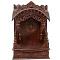Wooden Pooja Mandir - Rosewood Finish Torana Temple for Home - 24 inches Wooden Pooja Mandir - Rosewood Finish Torana Temple for Home - 24 inches