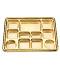 11 Compartment Disposable Gold Plates - Indian Thali Plastic Tray - 200 Plates 11 Compartment Disposable Gold Plates - Indian Thali Plastic Tray - 200 Plates