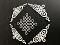 Kolam with border cardstock paper cut out Kolam with border cardstock paper cut out
