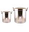 2 Pc Set Stainless Steel Multipurpose Canister Container w/ Lid 13" & 16" 2 Pc Set Stainless Steel Multipurpose Canister Container w/ Lid 13" & 16"