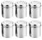 6 Pcs Stainless Steel Multipurpose Container Set with Lid 6.5"