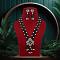 Green Color American Diamond Premium Long Necklace Set Green Color American Diamond Premium Long Necklace Set