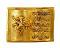 Ganesh Pustak Statue Brass Material Best for Puja, Weddings, Home, Decor, Office, Showpiece, Gifts 7 X 2 X 6 In