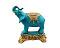 Blue Elephant Showpiece Vastu Brass Statue For Home Decor, Mandir, Gifts, Puja 3.5 X 6.5 X 6.5 In Blue Elephant Showpiece Vastu Brass Statue For Home Decor, Mandir, Gifts, Puja 3.5 X 6.5 X 6.5 In