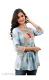 Women’s Rayon Cotton Foil Printed Kurti Tunic - Size 38" to 44" Women’s Rayon Cotton Foil Printed Kurti Tunic - Size 38" to 44"