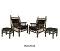 Black Gold Teakwood Carved Chair Set Black Gold Teakwood Carved Chair Set