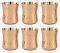 6 Pcs Hammered Copper Design Tumbler Cup Glass Set - 4" 6 Pcs Hammered Copper Design Tumbler Cup Glass Set - 4"