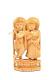 Handcrafted Wood Radha Krishna 5"