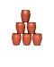 6 Pcs Handmade Traditional Indian Clay Water Cup / Kulhad / Tumbler 175ml 6 Pcs Handmade Traditional Indian Clay Water Cup / Kulhad / Tumbler 175ml