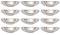 12 Pcs SS Oval Bread / Roti / Naan Basket Serving Dish for Restaurants/Home 12 Pcs SS Oval Bread / Roti / Naan Basket Serving Dish for Restaurants/Home