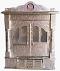 Traditional Puja Mandir Temple w/ Doors GERMAN OXIDIZED TEMPLE 24" x 9"