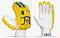 SNICK PREMIUM LEATHER Cricket batting Gloves IPL Style SNICK PREMIUM LEATHER Cricket batting Gloves IPL Style