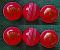 SNICK Synthetic Cricket ball PVC RED INDOOR - Box of 6