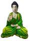Green Beautiful n Colorful Fiber Blessing Lord Buddha Statue #1 - 14.5"
