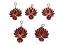 Muktagiri Wall hanging Lotus with Pearl Beads (5pcs ) Muktagiri Wall hanging Lotus with Pearl Beads (5pcs )
