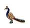 Handcrafted Wood Peacock Sitting 4"