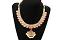 Red Kemp Stone Mango Shape Short Necklace Red Kemp Stone Mango Shape Short Necklace