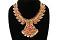 Tradational Red Kemp Stone Short Necklace