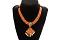 Red Kemp Stone Traditional Short Necklace Red Kemp Stone Traditional Short Necklace