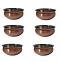 6Pcs - Copper Stainless Steel Handi Serving Dish with Lid (Plain) - 3 Sizes