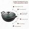 Vinod Cast Iron Kadhai Cookware with Lid (Fry Pan) 2.4 ltr