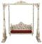 Antique Handcrafted Teakwood Swing Jhoola with Intricate Carving