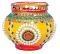 Clay Puja Matka, Handcrafted & Embellised Navratri 6" Puja Matki