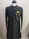 RAW SILK BLACK SHERWANI WITH PAJAMA PANTS 36" - 46" (S-XL) RAW SILK BLACK SHERWANI WITH PAJAMA PANTS 36" - 46" (S-XL)