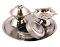 12 Pcs Small Pooja Thali Set w/ Diya, Incense Holder & Katori 3.5"
