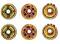 6 Pcs Fancy Decorated Tea Light Diya Rangoli / Diwali Return Gift