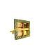 24 Pcs Square Decorative Empty DryFruit Boxes - 4 Compartment (Green)