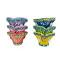 Heart Shape Multi Color Diyas - Pack of 6 Heart Shape Multi Color Diyas - Pack of 6