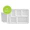 Biodegradable 6 Compartment Bagasse Meal Tray Thali 400 Pcs (8 Packs Of 50) Biodegradable 6 Compartment Bagasse Meal Tray Thali 400 Pcs (8 Packs Of 50)