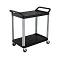 SOGA 2-Tier Kitchen Food Trolley Cart – Portable Utility Cart with Wheels