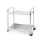 SOGA 2-Tier Medium Food Cart Trolley – Kitchen Utility Storage Rack
