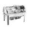 SOGA 4.5L Dual Tray Stainless Steel Roll Top Chafing Dish Food Warmer